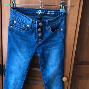 Girls skinny ankle jeans (size 8)